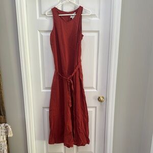 Rachel Zoe Sleeveless Rust Maxi Dress
